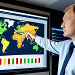 **

A professional political analyst, fully clothed in appropriate business attire, working on a complex data visualization dashboard. The dashboard displays charts and graphs illustrating regional economic disparities across Russia. Modern office setting with soft lighting. Safe for work, professional, correct proportions, perfect anatomy, well-formed hands, appropriate content, family-friendly.

**
