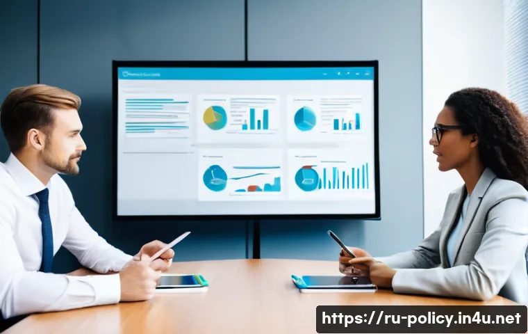 정책분석사와 타 직군으로의 전환 사례 - **Prompt:** A focused and intellectually curious female data analyst, in her mid-30s, fully clothed ...