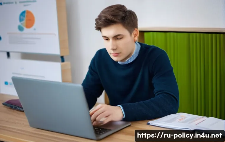 정책분석사와 법적 근거 자료 활용법 - **Prompt: Digital Government Services User**
    "A young adult, dressed in neat, modern casual atti...